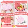 Anyiner Brotdose Kinder mit Fächern, Auslaufsicher Bento Box Kinder Mikrowellengeeignet