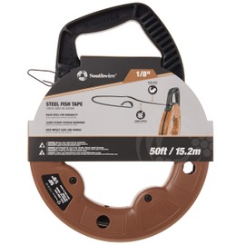 Southwire 58280140 1/8 in. 50 ft. Flat Steel Fish Tape
