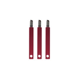 Majek (3pcs - Red) Golf Groove Sharpener - Golf Club Groove Sharpener for Wedges & Irons. Generate Optimal Backspin. This Cleaning and re-Grooving Tool is a for Any Golfer in Your Life