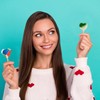 Fruidles Valentines Mini Heart Lollipop, 5 Gram Colored Heart Shaped