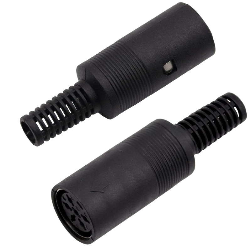 SHUKEFER 6 Pin DIN Connector 2PCS 6 Pin DIN Male