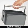 mDesign Plastic Shower Caddy Storage Organizer Utility Tote, Divided Basket