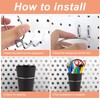 STARVAST 16 Sets Pegboard Hooks with Pegboard Cups, Ring Style