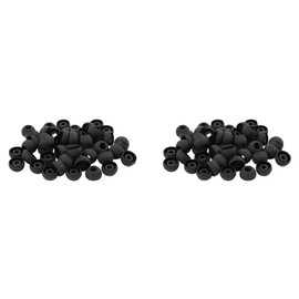 100 Pcs Black Earbuds Earpiece in Ear Buds Tip Cover Replacement