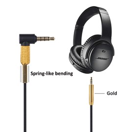 Yizhet Replacement Audio Cable Compatible with Bose QuietComfort 25 35 Q25 Q35 Bose 700 OE2 OE2i Soundlink SoundTrue 3.5mm to 2.5mm Male Lead Aux Cabel with Microphone & Volume Control for iOS Android