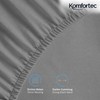 Komfortec Jersey Fitted Sheet 180 x 200 cm, 100% Cotton,