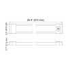 Raycharm RV Interior LED Ceiling Light Fixture 26.4" x 2.0",
