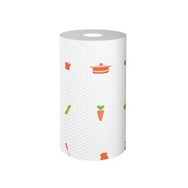 HAOHIZE 50 PCS Paper Towels Wet Dry Use One Time Use Polyester Dish Paper Towels for Dishes Pots Jumbo Roll Multi purpose kitchen roll towel