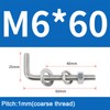 L-Shaped Threaded Bolt Kits 304 Stainless Steel Foundation Anchor Screws