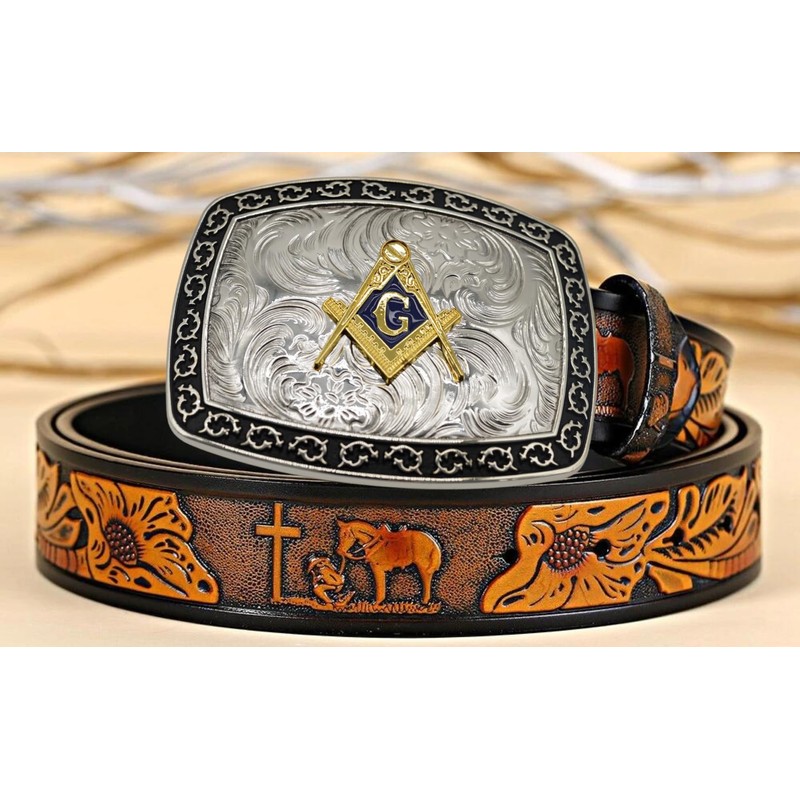 WMG Masonic Mason Symbol Logo Large Huge Rodeo Western Gold