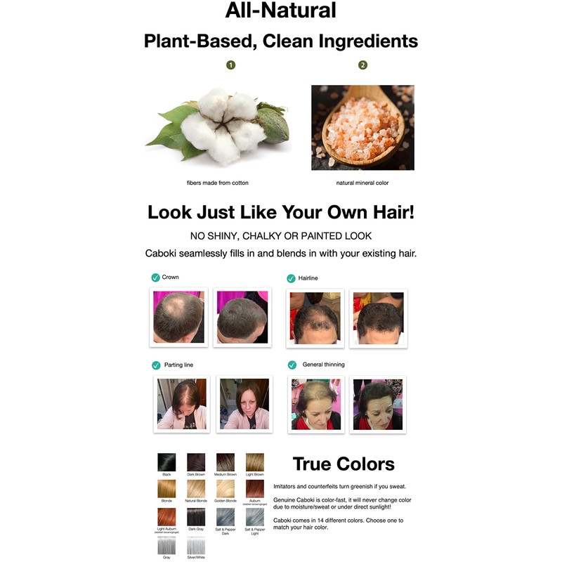 Caboki Value Pack 4, 360-Day Supply (Golden Blonde)