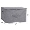 ANMINY Storage Bins with Zipper Lid Storage Boxes with Handles