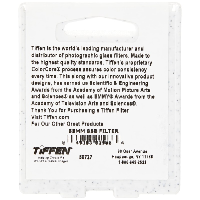 Tiffen 5585B 55mm 85B Filter