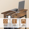 JoanKaren End Table with Charging Station, Flip Top Nightstand with
