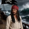 AQEWK Pirate Captain Dreadlock Wig Set - Pirate Wig for