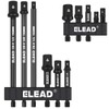 11-Piece Impact Socket Adapter Set, 1/4-Inch Hex Shank, 1/4" 3/8"