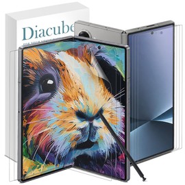 [Paperlike] [Set of 6] DIACUBE Galaxy Z Fold 6 Main Screen Paper-Like Film + 3 Front Screen Matte Anti-Fingerprint Protective Film [Anti-Glare] [Self-Healing Feature] [Easy Installation Guide Tool]