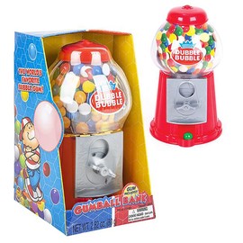 Gumball Machine Bank and Coin Bank Toy for Kids, Gum Balls Included, 8.5" (Single)