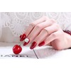 24pcs Jewelry Inlay Artificial Diamond Shining Elegant Medium Length Nail
