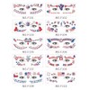 4th of July Tattoos Patriotic Temporary Tattoo Stickers American Flag