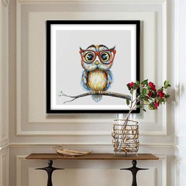 TPEDDII owl Diamond Painting Kit for Adults - Diamond Art Kits with Paint by Numbers for Creative Art Projects,with Materials and Easy-to-Follow Instructions,12x12 inch
