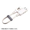 Sanwa Supply (サンワサプライ) Micro Tap 2 Outlets 0.2m Foldable Swing
