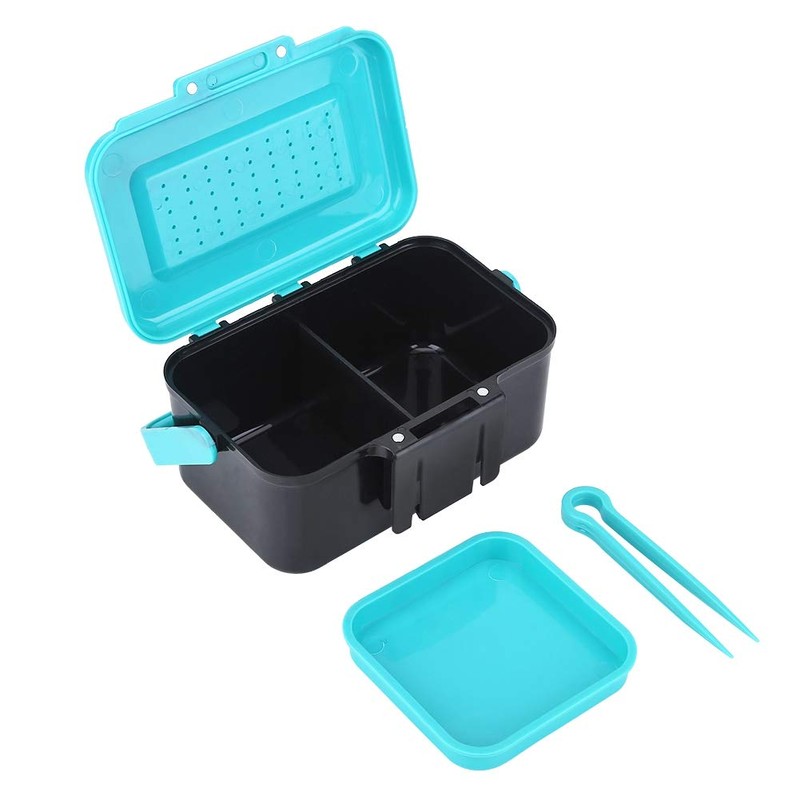 KIMISS Worm Box Fishing Worm Boxes Abs Plastic Portable Durable