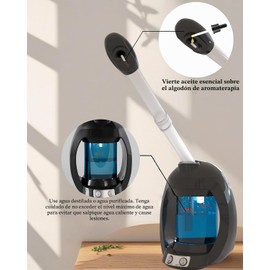 Vaporizador Facial Nano Iónico Para Limpieza Facial Profunda, Vaporizador Para Esteticistas, Vaporizador Facial Profesional Para Spa Facial En Casa. (Negro)
