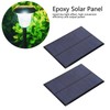 2Pcs Mini Solar Panel Epoxy Power Module Battery Polysilicon Industrial