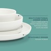 Gibson Home Oslo Porcelain Chip and Scratch Resistant Dinnerware Set,