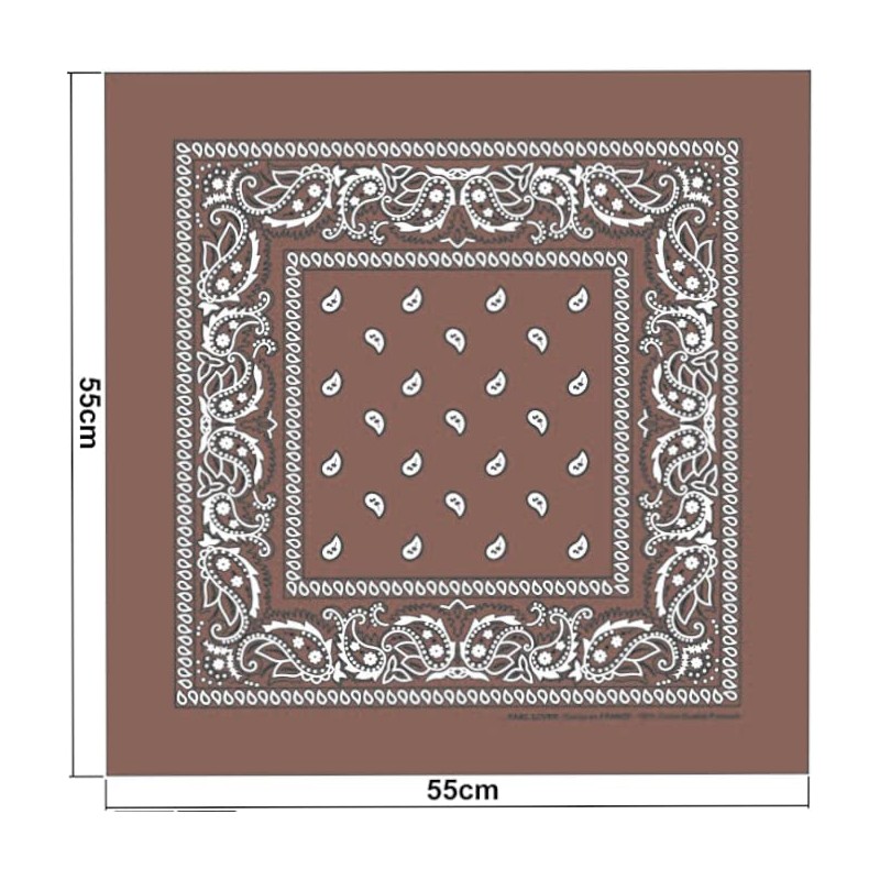 Van Der Rich ® 100% Cotton Bandanas with Paisley Pattern