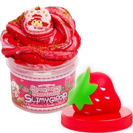 Strawberry Shortcake Scented Cloud Slime, Fluffy Slime, Strawberry Shortcake Toys, Strawberry Shortcake Birthday Party Favors for Kids 8-12, Cute Strawberry Stuff, Strawberry Shortcake Accessories