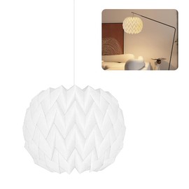 Nordic Creative Paper Lampshade, Origami Design Paper Lampshade, Folding Pendant Light, Art Decor, Living Room, Dining Room, Bedroom