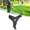 Black Weed Wacker Blades 3 Teeth Carbon Steel Brush Cutter