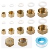 Lyeteung 10 PCS G1/8 G1/4 G3/8 G1/2 G3/4 Brass Female