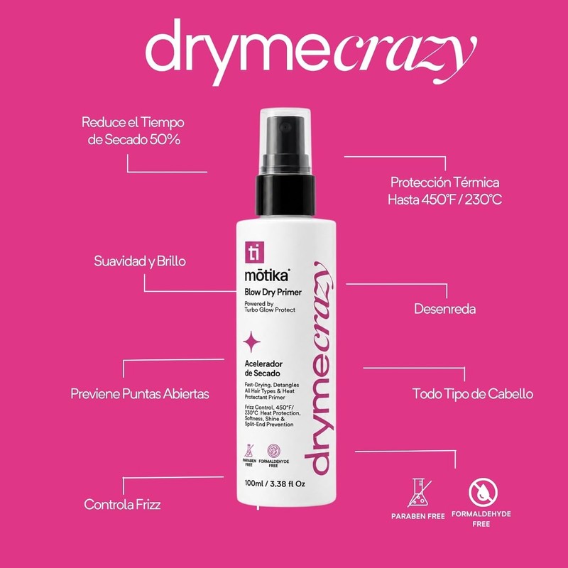 Motika Kit de Viaje para Cabello + DryMe Crazy –
