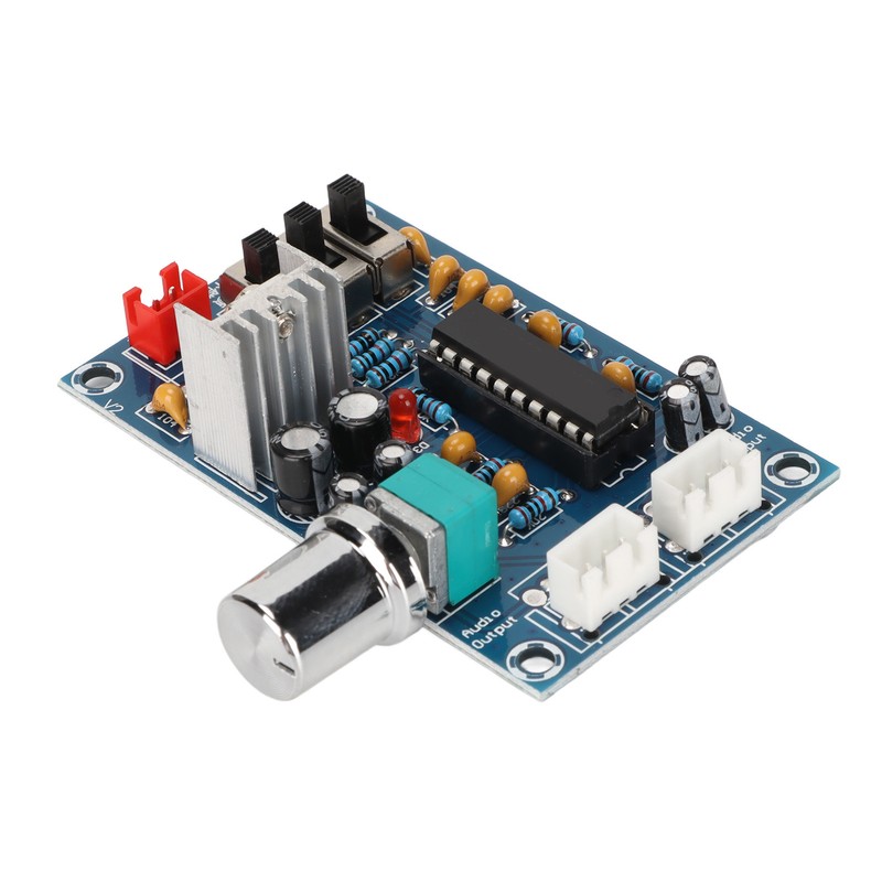 12V Amplifier Board 4 Level Control Digital Stereo Bass Adjustment