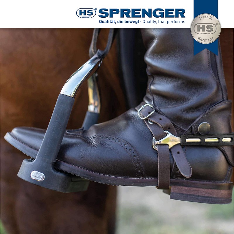 SPRENGER ULTRA FIT EXTRA GRIP Sporen mit Balkenhol Schlaufe, Edelstahl,