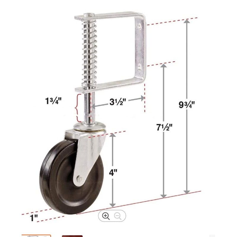 Gate Caster gate Wheel 4”, Heavy Duty Gate Caster Wheel