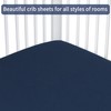 GUNTAIL Baby Crib Sheets for Boys Girls, 2 Pack Fitted