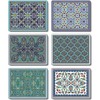 Cinnamon Dubai Coasters 6 Pieces Set, Multicolor