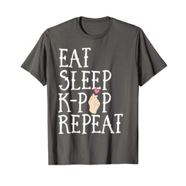 Eat Sleep K-Pop Repeat Kids Cute Korean KPop Merchandise T-Shirt