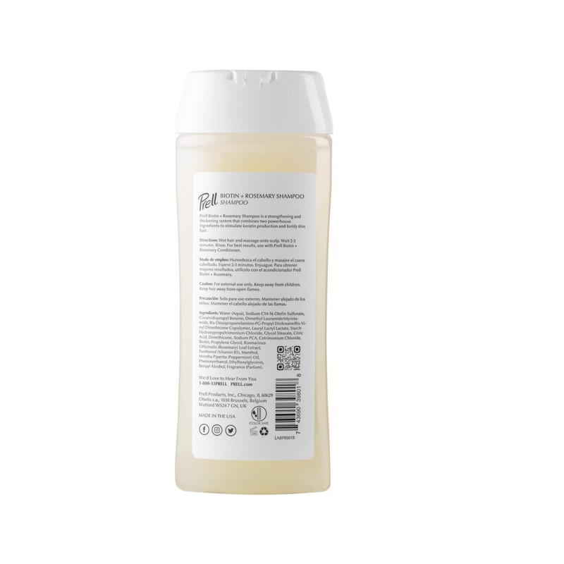 Prell Biotin + Rosemary Strengthens & Thickens Color Safe Shampoo