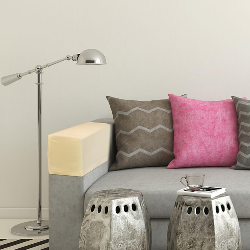 Alipis Elastic Sofa Armrest Covers Fit 2 Pack Protective Couch