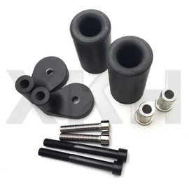 SMT-No Cut Frame Slider Compatible With 1999-2000 Kawasaki Zrx 1100 2001-2005 Zrx 1200R Black [B00RUEKO96]