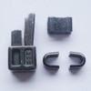 2 Sets Gun Metal #8 Metal Zipper Head Box Sliders
