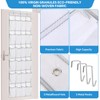 Suacculent Over Door Shoe Organiser, 24 Large Mesh Pockets &