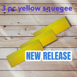 Intersolar® 3 Pc 5" YELLOW TURBO SQUEEGEE BLADE WINDOW TINT FILM INSTALLATION BEST TOOL