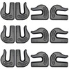 HANDRERLEE 12Pack Weld On Chain Grab Hook, G70 5/16" Forged