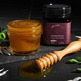 Raw Manuka Honey MGO 400+ | Premium New Zealand Honey – Supports Wellness with Natural Properties | 100% Pure, Sustainably Sourced | Ideal for Tea, Toast, & More – 250g/8.8oz